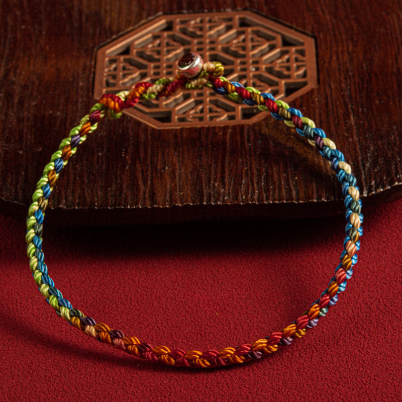 Wear FengShui "May you be blessed with peace and safety in all four seasons" Lucky Multicolored Bracelet