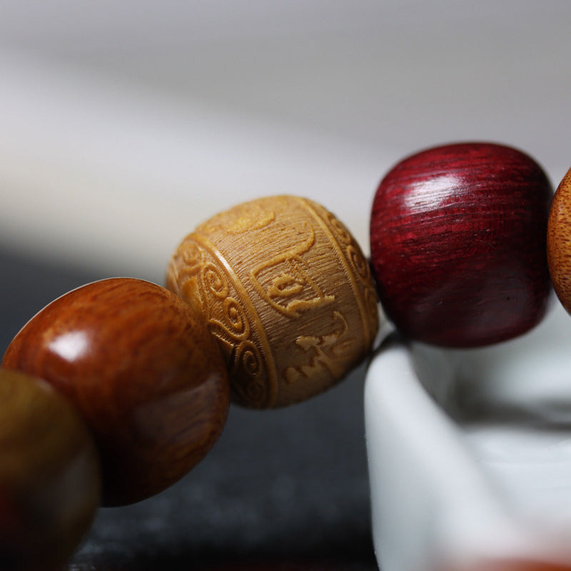 Wear FengShui Tibet Various Wood Om Mani Padme Hum Purity Bracelet