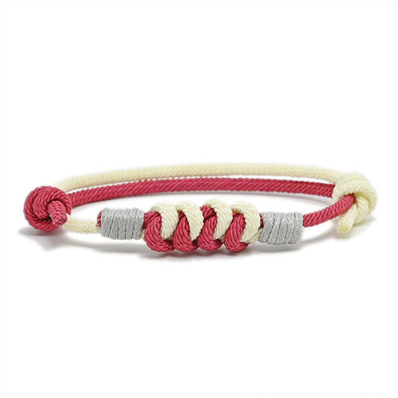 Wear FengShui Simple Design King Kong Knot Strength Braid String Bracelet