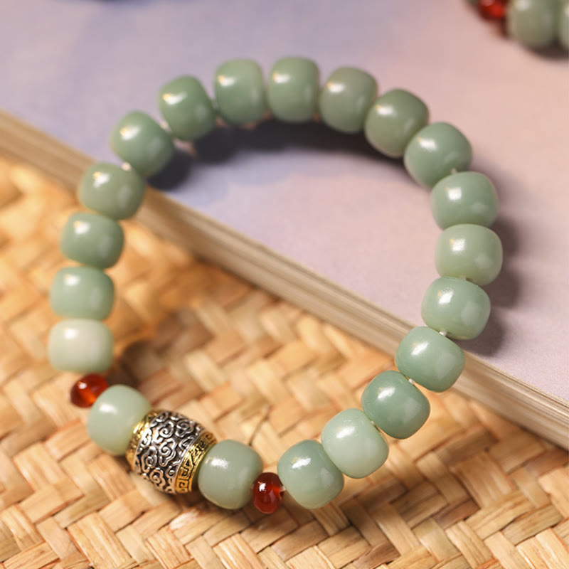 Wear FengShui Bodhi Seed Auspicious Cloud Fu Character Bead Peace Bracelet