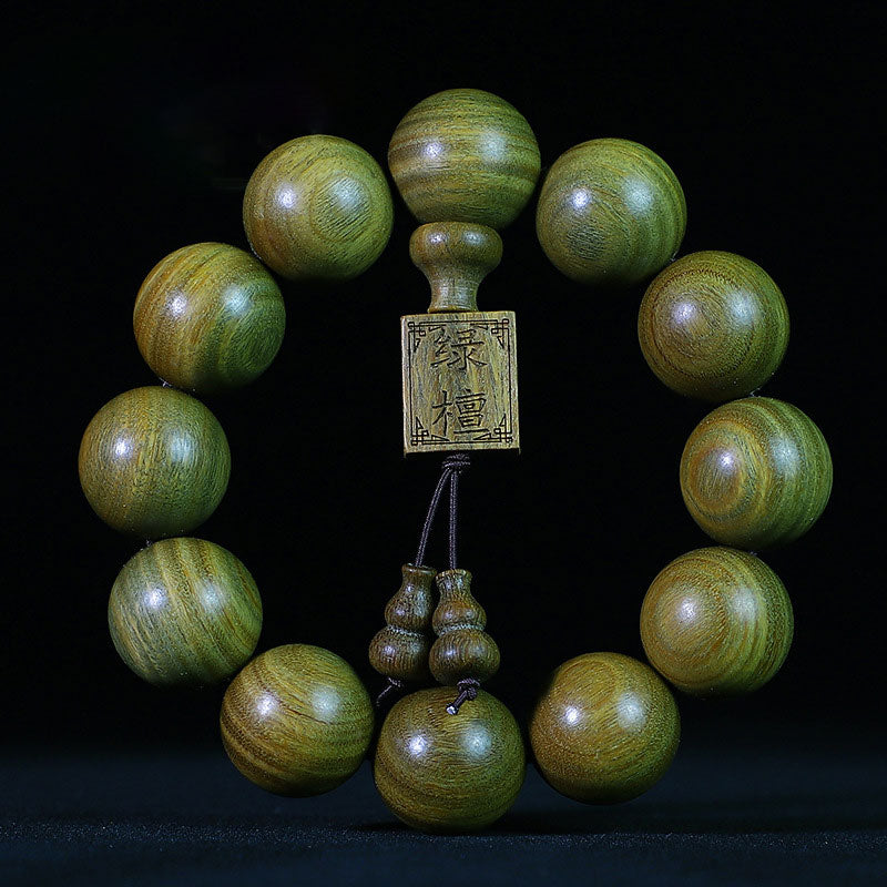 Wear FengShui Tibetan Green Sandalwood Cure Bracelet