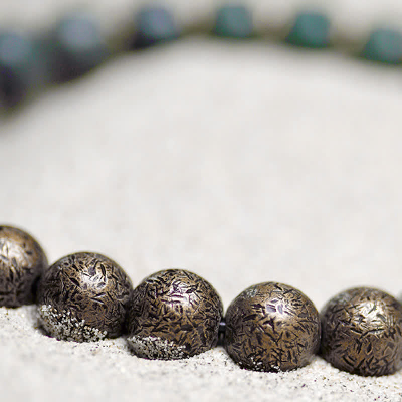 Wear FengShui Tibetan Cyan Bodhi Seed Copper Success Bracelet