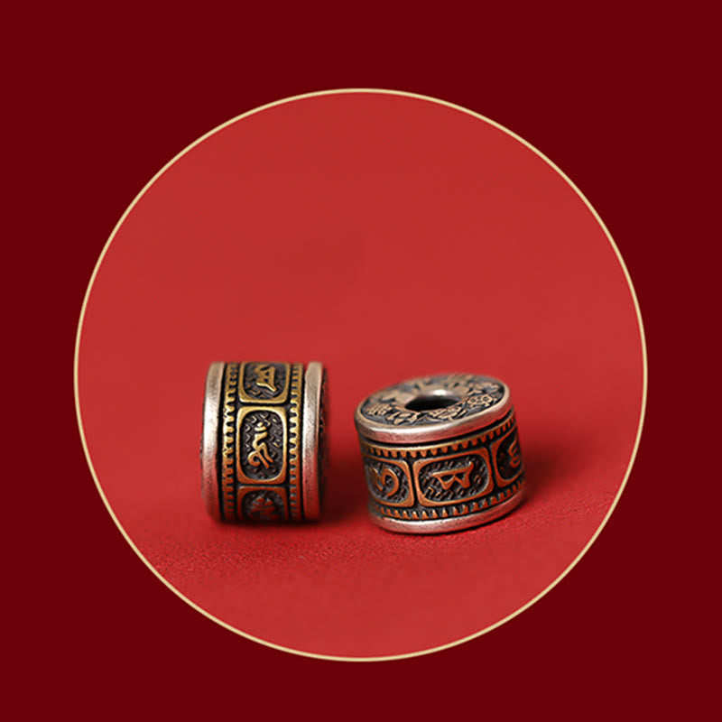 Wear FengShui 925 Sterling Silver Chinese Zodiac Natal Buddha Cinnabar Om Mani Padme Hum Calm Bracelet