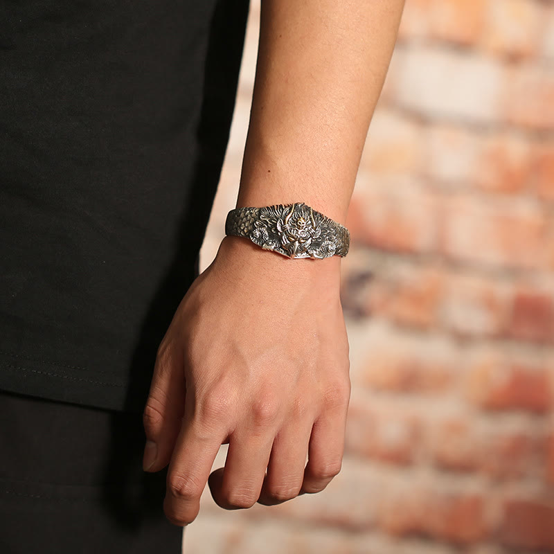 Wear FengShui Tibetan Garuda Bird Wisdom Protection Bracelet Bangle