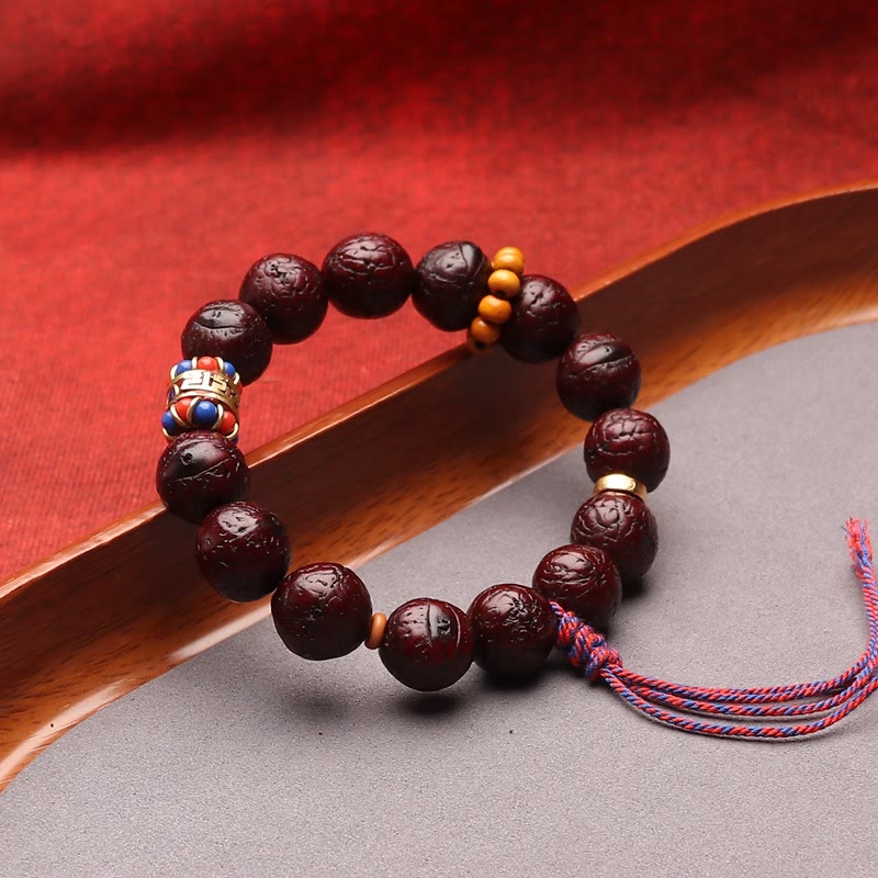 Wear FengShui Bodhi Seed Bead Peace Calm Tassel Bracelet