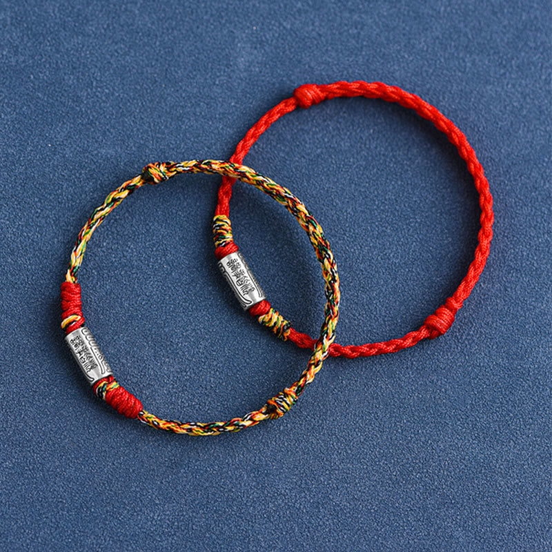 Wear FengShui Handcrafted 925 Sterling Silver Everything Goes Well Design Protection Strength Bracelet Anklet