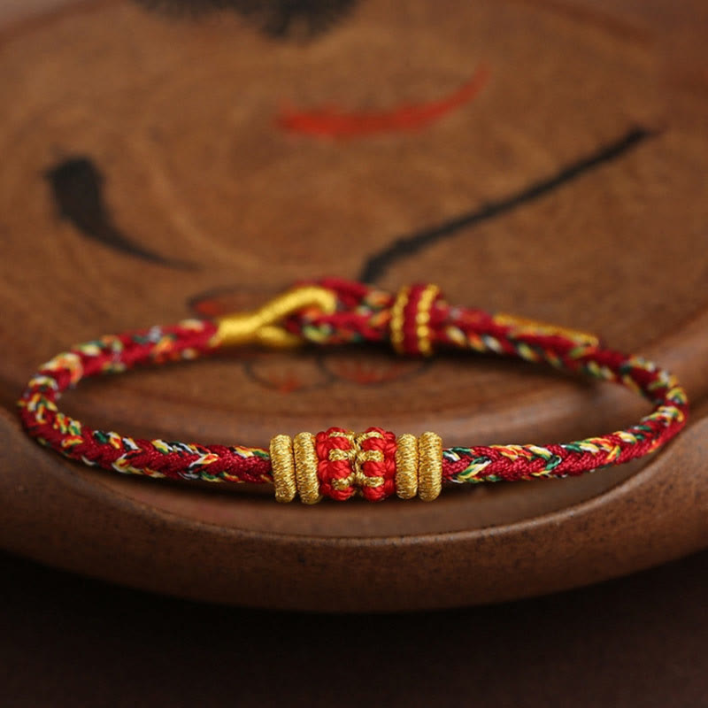 Wear FengShui Handmade Colorful Rope King Kong Knot Braided Luck Bracelet