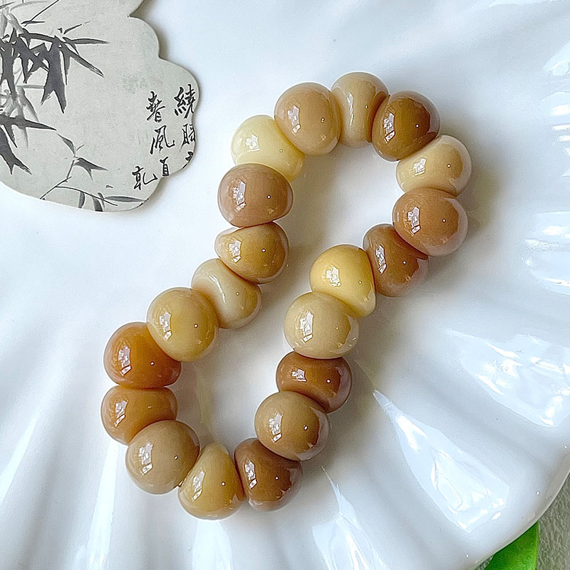 Garlic Clove Bodhi Stress Relief Bracelet 14mm (Multiple Colors Available)