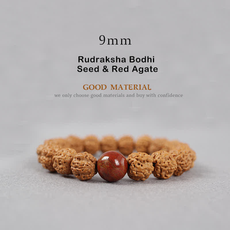 Wear FengShui Tibet Rudraksha Bodhi Seed Dzi Bead Amber Turquoise Wealth Bracelet