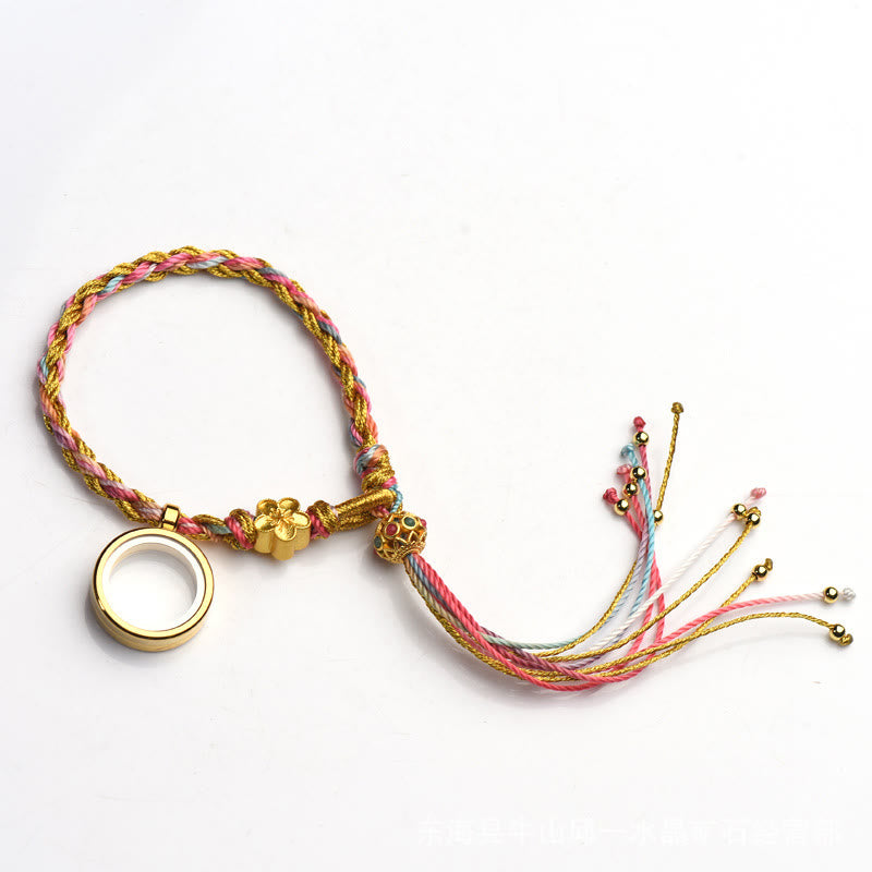 Wear FengShui Tibetan Handmade Luck Colorful String Single Double Wrap Braided Bracelet