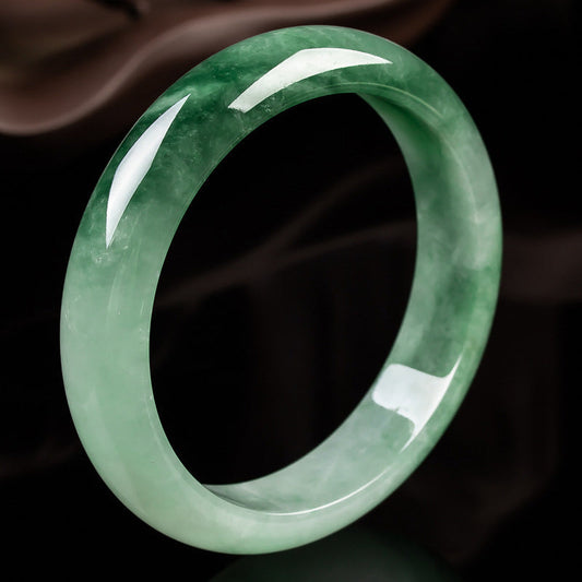 Wear FengShui Natural Jade Fortune Blessing Bangle Bracelet