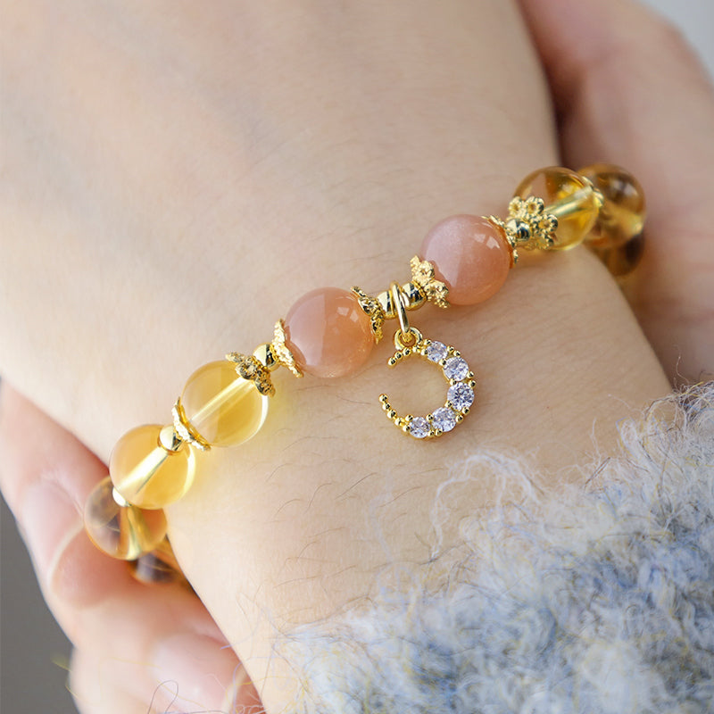 Wear FengShui Blessed Moon Citrine Abundant Energy Bracelet