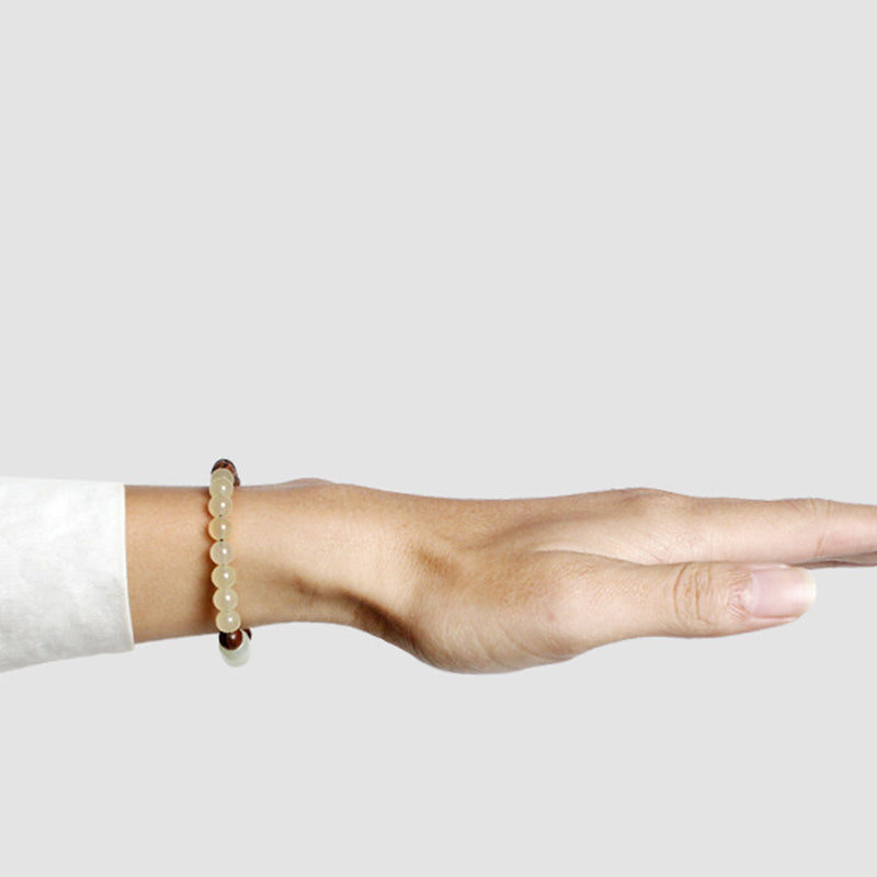 Wear FengShui  Jade Sandalwood Luck Abundance Bracelet