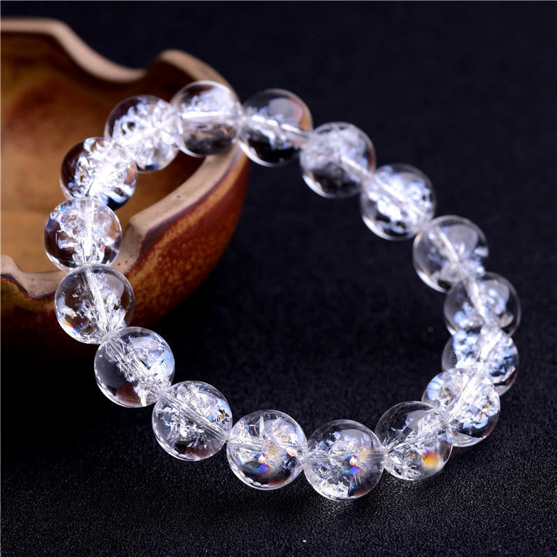Wear FengShui Natural White Crystal Protection Healing Bracelet