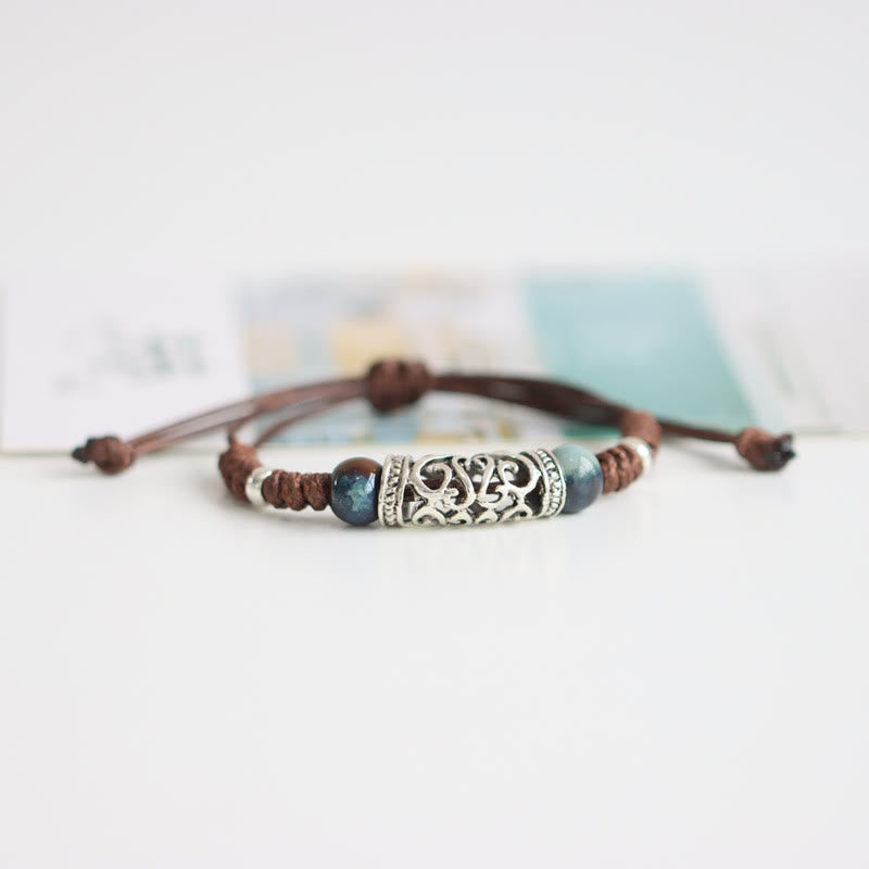Wear FengShui Tibet Ceramic Bead Wealth String Bracelet