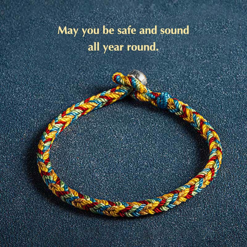 Wear FengShui "May you be safe and sound all year round" Lucky Multicolored Bracelet