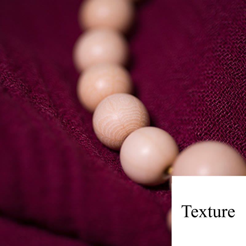 Wear FengShui Natural Abelia Biflora Wood Blessing Wrist Mala