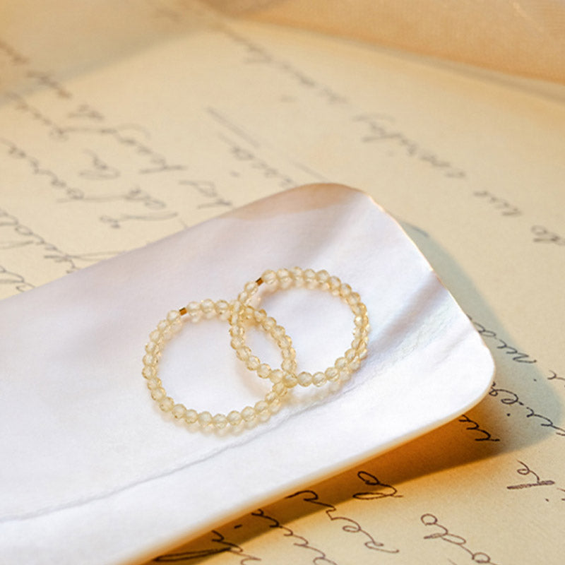 Wear FengShui Natural Citrine Happiness Prosperity Ring