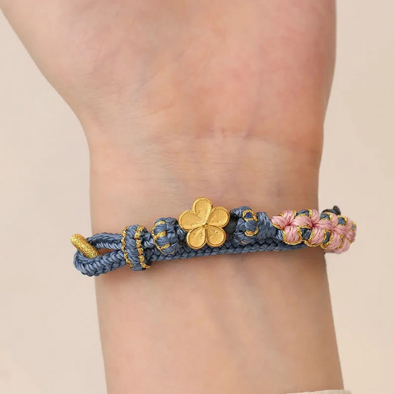 Wear FengShui Peach Blossom Design Wealth String Bracelet