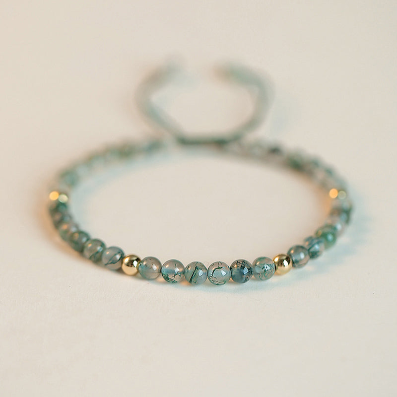 Wear FengShui Moss Agate Lucky Balance Bracelet