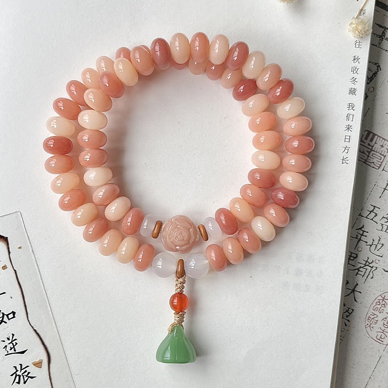 Double-Wrap Bodhi Bead Bracelet – Elegant & Minimalist Styles in Soft, Serene Tones