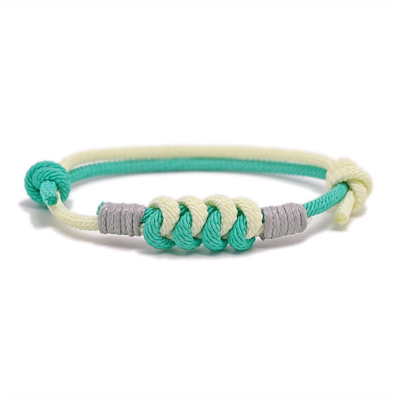 Wear FengShui Simple Design King Kong Knot Strength Braid String Bracelet