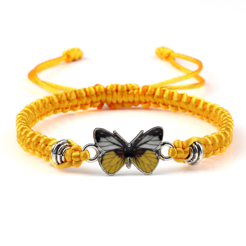 Wear FengShui Butterfly Freedom Love String Charm Bracelet