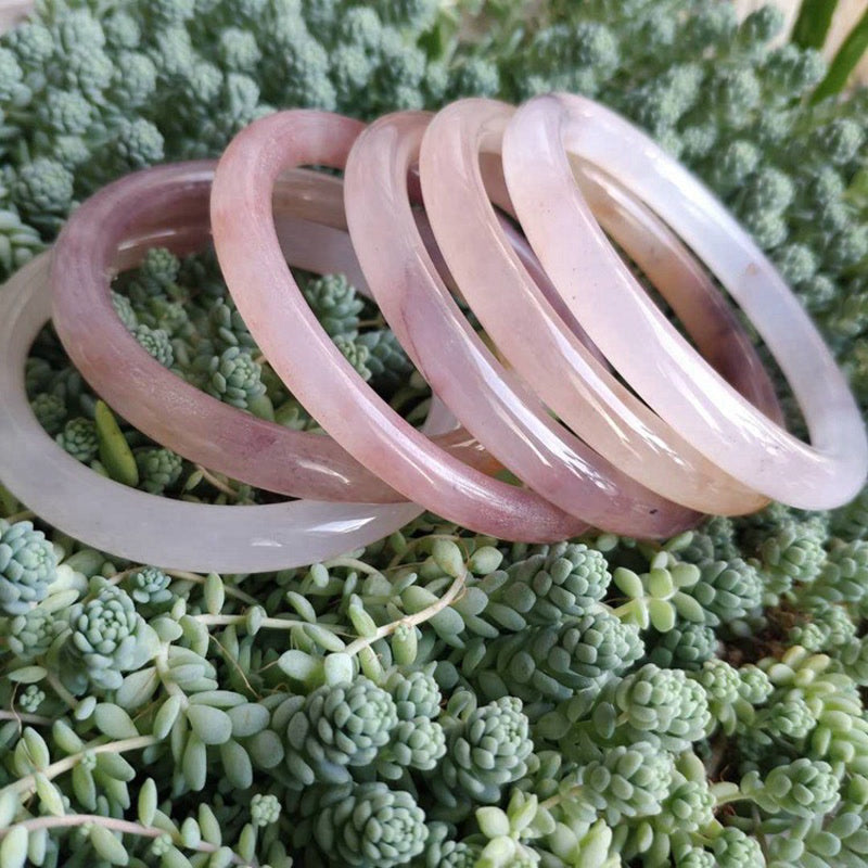 Wear FengShui Purple Jade Happiness Protection Bracelet Bangle