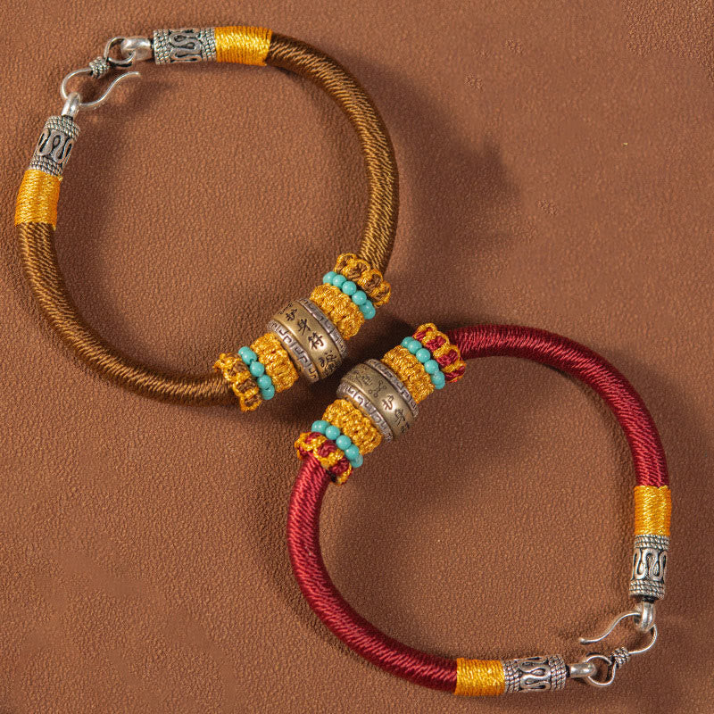 Wear FengShui Handmade Tibetan Amulet King Kong Knot Luck Protection Braided Bracelet
