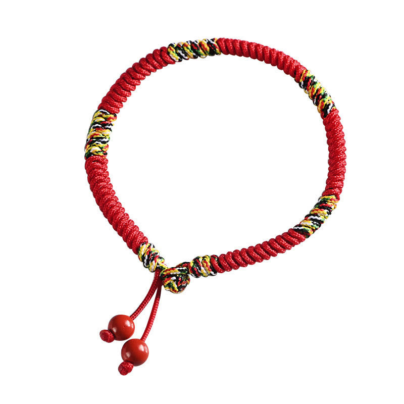 Wear FengShui Five Colors King Kong Knot String Protection Luck Bracelet