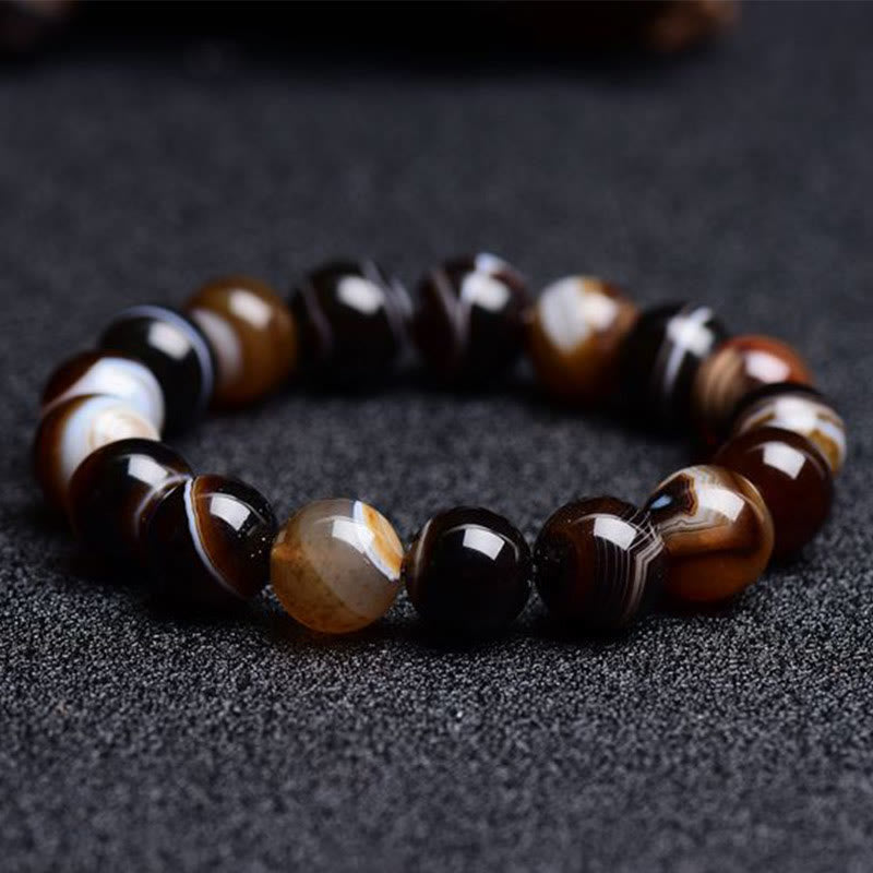 Wear FengShui Tibetan Sardonyx Happiness Positive Bracelet