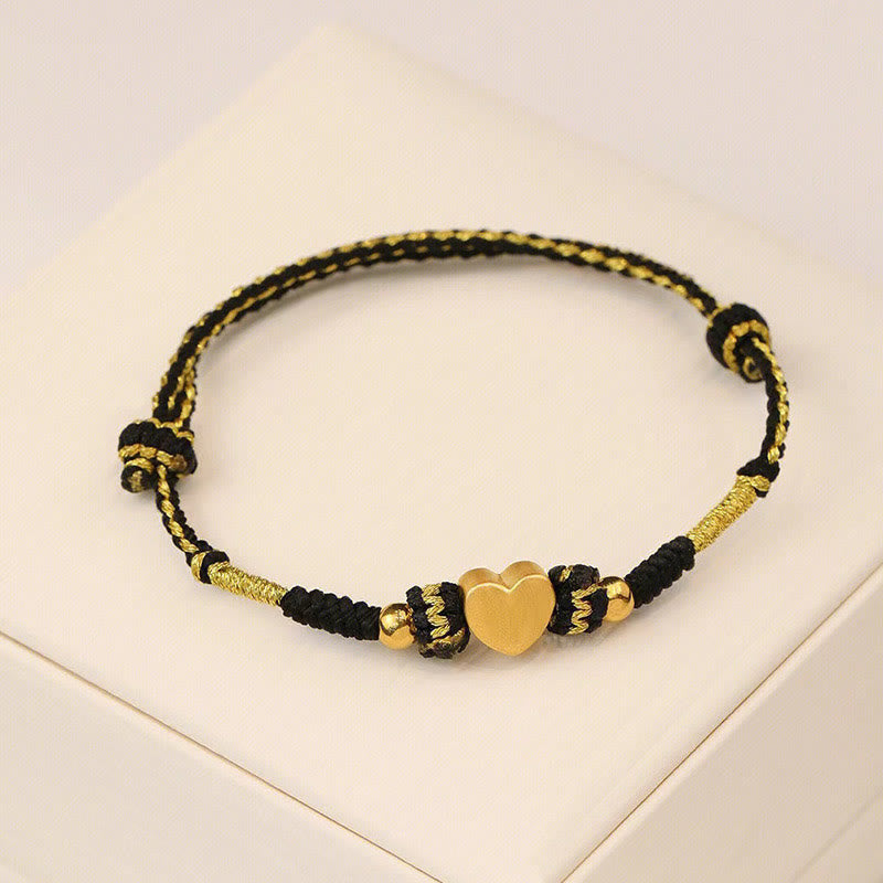 Wear FengShui Tibet Handmade Love Heart King Kong Knot Luck Braided Bracelet