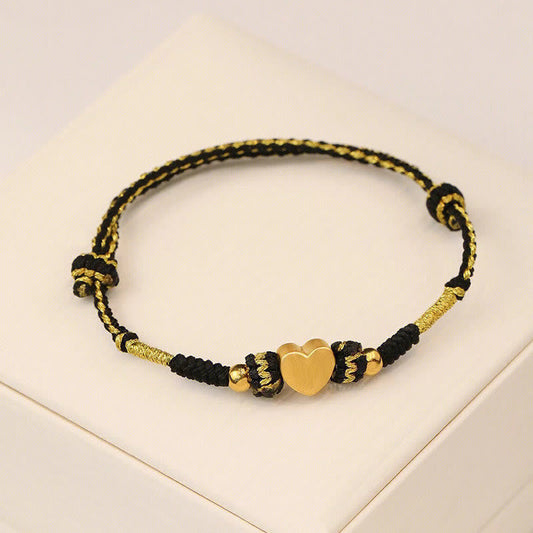 Wear FengShui Tibet Handmade Love Heart King Kong Knot Luck Braided Bracelet