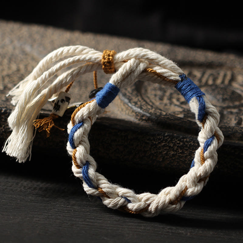 Wear FengShui Tibet Zakiram Goddess of Wealth Thangka Handmade Luck Bracelet