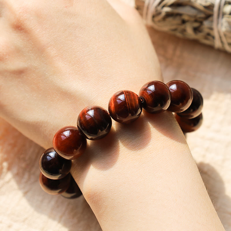 Wear FengShui Natural Tiger Eye Healing Bead Bracelet