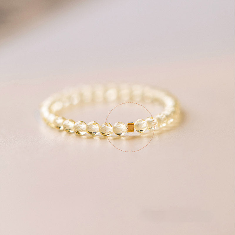 Wear FengShui Natural Citrine Happiness Prosperity Ring