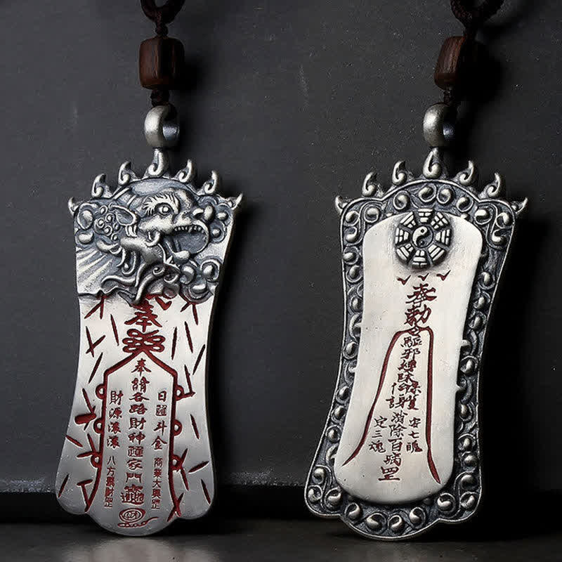 Wear FengShui FengShui Bagua PiXiu Cinnabar Balance Necklace Pendant