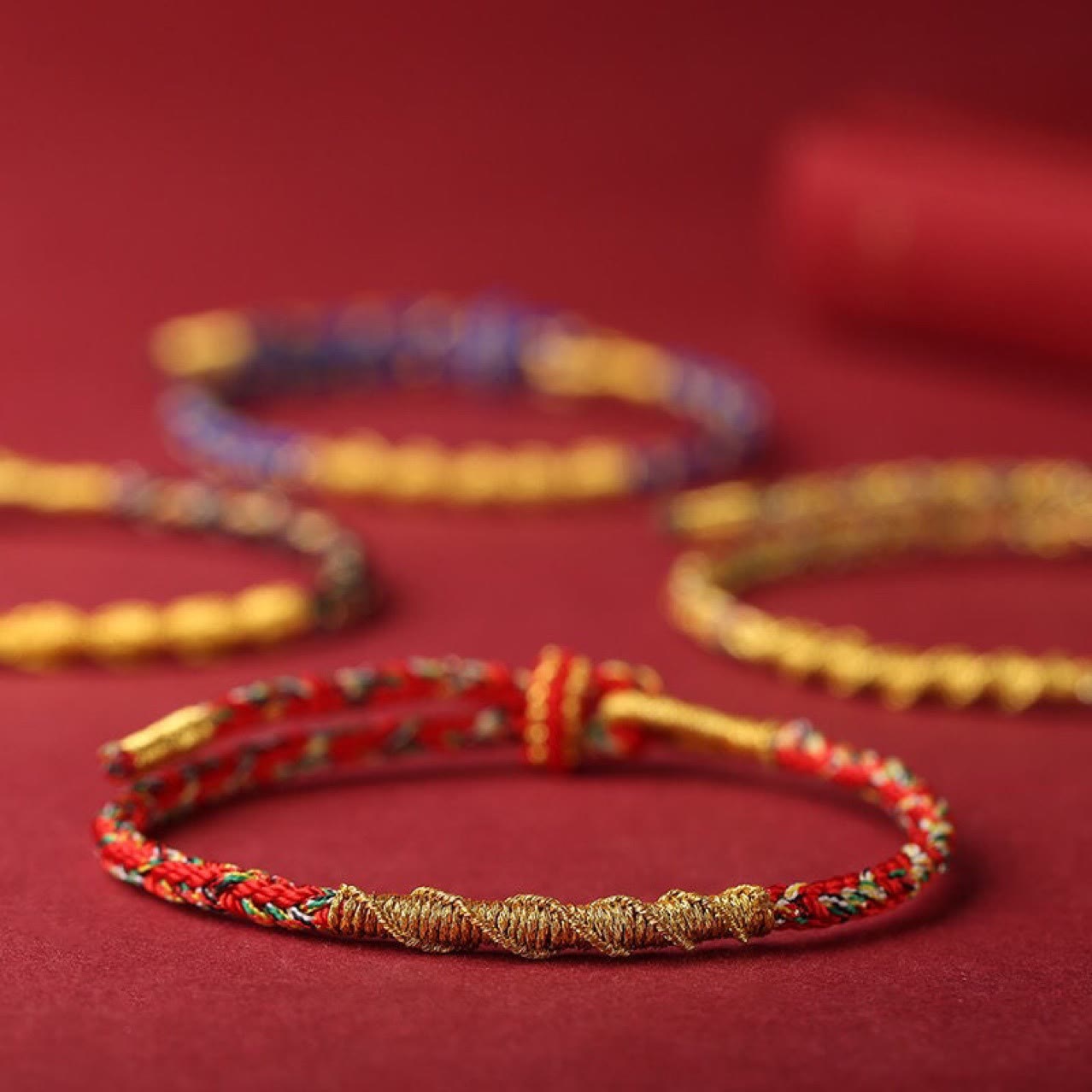 Wear FengShui Handmade Chinese Zodiac Natal Buddha Protection Strength Braided String Bracelet