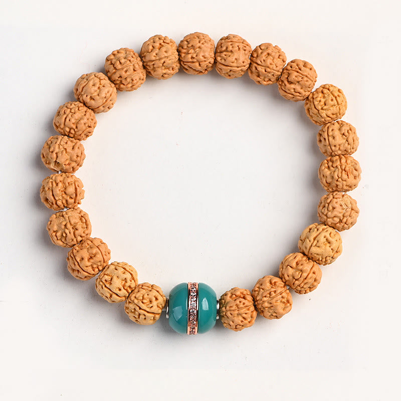 Wear FengShui Tibet Rudraksha Bodhi Seed Wealth Auspiciousness Bracelet