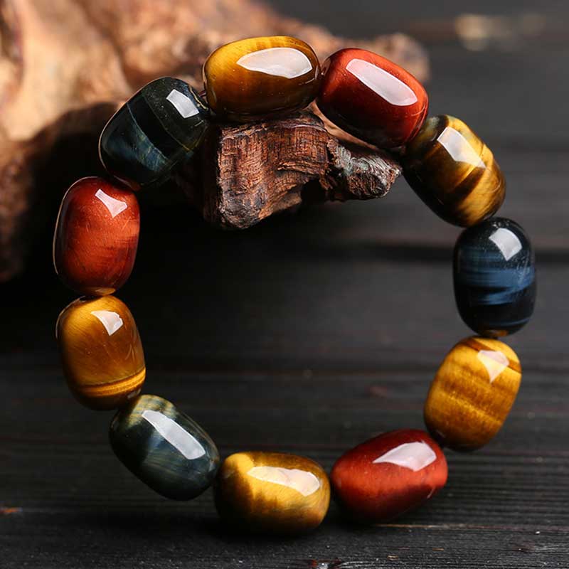 Wear FengShui Natural Tiger Eye Healing Protection Bracelet