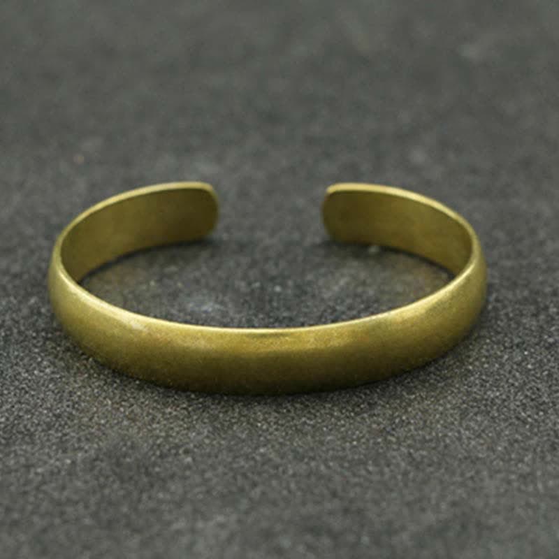 Wear FengShui 2Pcs Om Mani Padme Hum Dragon Phoenix Copper Leather Peace Cuff Bracelet Bangle