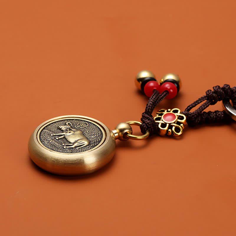 Wear FengShui 12 Chinese Zodiac Blessing Wealth Fortune Keychain