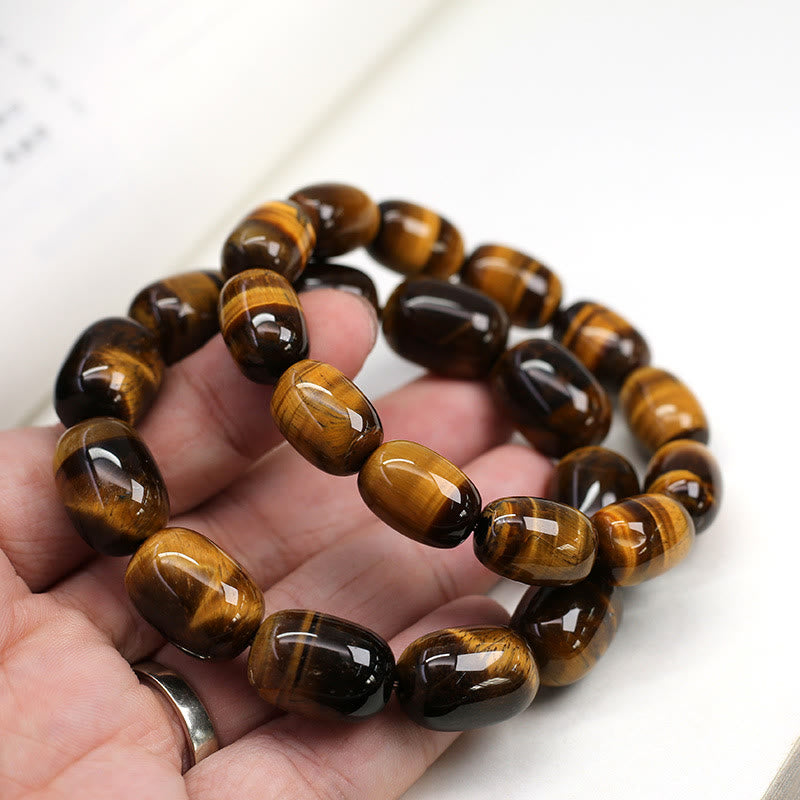 Wear FengShui Natural Tiger Eye Stone Integrity Willpower Bracelet