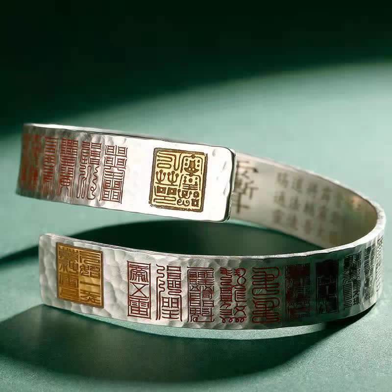 Wear FengShui Letters Copper Balance Healing Cuff Bracelet Bangle