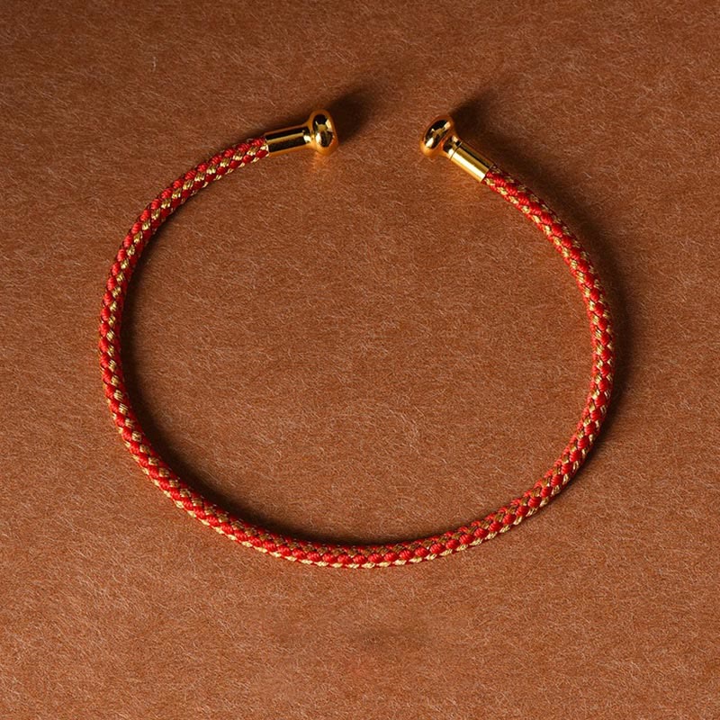 Wear FengShui Simple Design Handmade Luck Braid String Cuff Bracelet