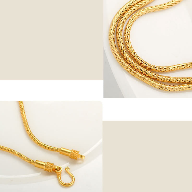 Wear FengShui Tibetan 18K Gold Om Mani Padme Hum Lucky Koi Fish Fu Character Ingot Copper Coin Peace Bracelet