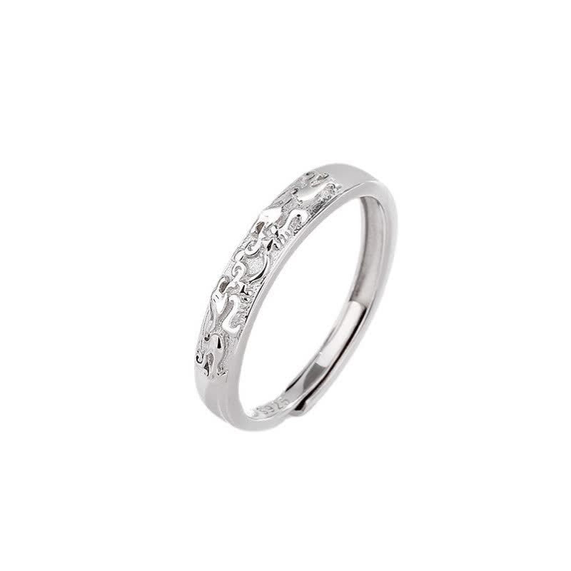 Wear FengShui 925 Sterling Silver PiXiu Balance Adjustable Couple Ring
