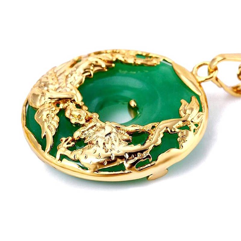 Wear FengShui Natural Jade Prosperity Necklace