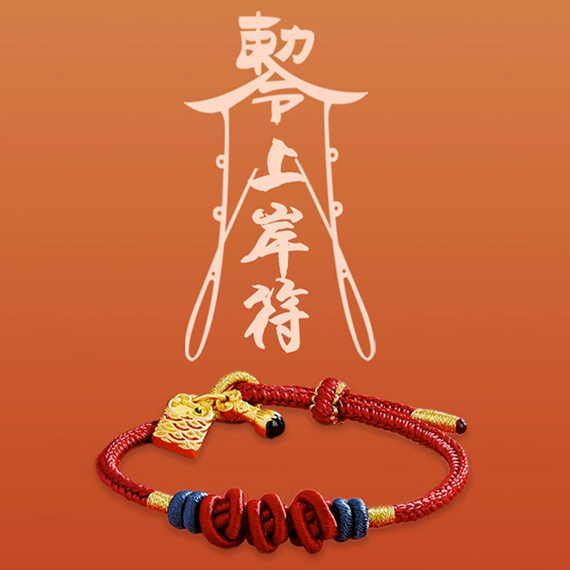 Wear FengShui 925 Sterling Silver Koi Fish Charm Wealth Success Braided Bracelet