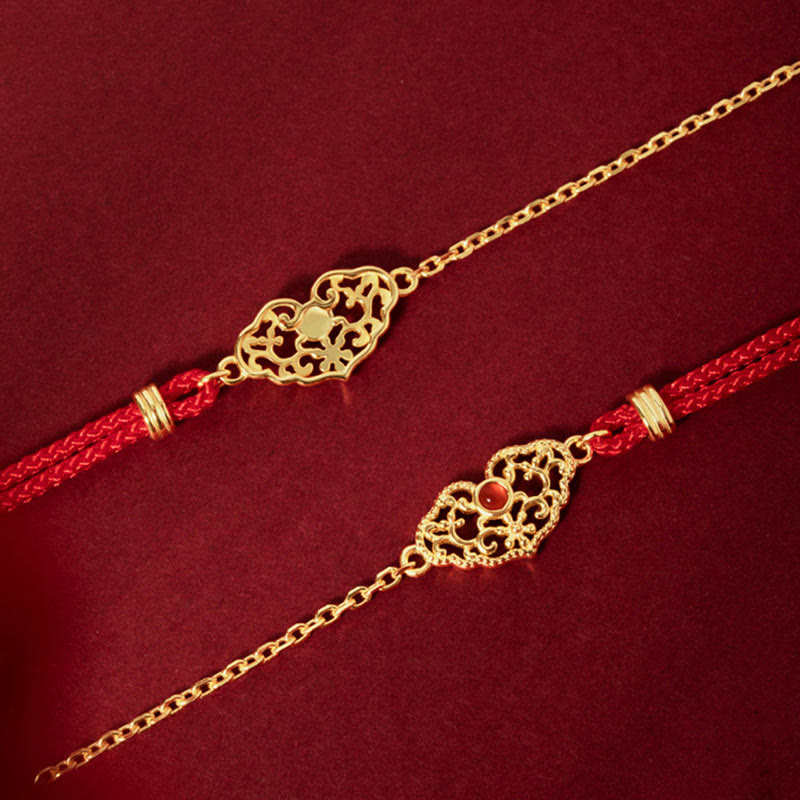 Wear FengShui Lock of Good Wishes Luck Strength Chain Bracelet